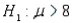 A random sample of seven observations was drawn from a normal population. The following summations were computed:   and   . Test the hypothesis   vs.   at the 1% significance level.