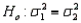 Two random samples of 10 and 12 observations produced sample variances equal to 7.50 and 3.20, respectively. Which of the following is the calculated value of the test statistic when testing   vs.   ? A)  10.70 B)  7.50 C)  5.49 D)  3.20