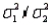 When comparing two population variances, we use the ratio   rather than the difference   .