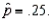 In testing   vs.   a random sample of size 200 produced a sample proportion   Given these results, what is the approximate p-value of the test? A)  0.0384 B)  0.0768 C)  0.4616 D)  0.5384