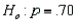 In testing   vs.   a random sample of size 100 produced a sample proportion of   Given these results, the test statistic value is z = -0.655.