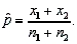 The test statistic that is used in testing   vs.   is   where  