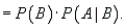 The additive rule of probability is used to compute the probability of an intersection of two or more events. In other words, given two events A and B,   and also  