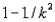 Tchebysheff's Theorem states the following: Given a number k greater than or equal to 1, and a set of measurements, at least (   ) of the measurements in the data set will lie within k standard deviations of their mean.