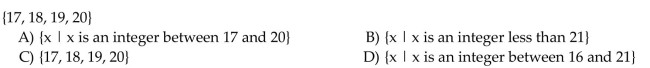 Write the set in set-builder notation.