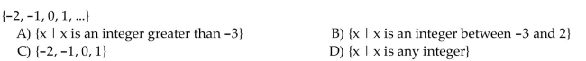Write the set in set-builder notation.