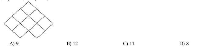 Determine the number of figures (of any size)in the design. Squares (of any size)