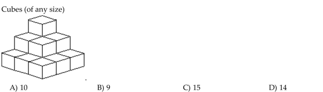 Determine the number of figures (of any size)in the design.