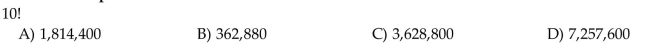 Evaluate the factorial expression.
