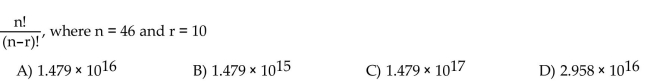 Evaluate the factorial expression.
