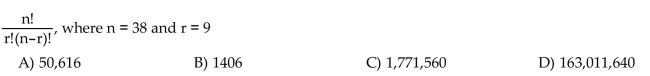 Evaluate the factorial expression.