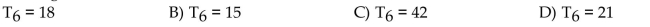 <strong>Use the appropriate formula to find the indicated figurate number. the 6th triangular number</strong> A)