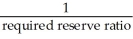 The formula   is the A)  federal funds rate. B)  discount rate. C)  potential money multiplier. D)  actual change in the money supply.
