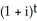 The general form for discounting is A)  PV =       . B)  PV =   /   . C)  PV =   /   . D)  PV = 1/   .