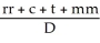 In the model of the money supply process for M2,the relationship between checkable deposits and the M2 money supply is represented by A) D =   × M2. B) D = (1 + c + t + mm) × M2. C) M2 =   × D. D) M2 =   .