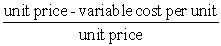 <strong>Which of the following formulas would be best for calculating the total contribution margin?</strong> A) sales revenue - total variable cost B) C) price per unit - total cost per unit D)
