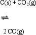 For the reaction   K<sub>c</sub> = 168. A mixture contains some C(s) , [CO] = 0.50 M and [CO<sub>2</sub>] = 0.75 M. Therefore the system ____ at equilibrium, because ____. A)  is not; the value of Q is 0.67 B)  is not; the value of Q is 1.5 C)  is; the value of Q is 0.67 D)  is not; the value of Q is 0.33 E)  is; the value of Q is 0.33