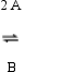 <strong>For the reaction   K<sub>c</sub> = 1.4 × 10<sup>15</sup>. In an equilibrium mixture, [A] = 0.45 M. What is the concentration of B?</strong> A) 2.8 × 10<sup>14</sup> B) 0.90 C) 1.1 × 10<sup>15</sup> D) 6.3 × 10<sup>14</sup> E) 2.5 × 10<sup>7</sup> <div style=padding-top: 35px> 