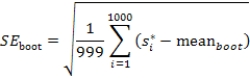 The following random sample was obtained from a population with unknown mean and standard deviation.   From the sample the following statistics were calculated:   = 10 and s = 3.16. This sample was used to form the bootstrap distribution of the sample standard deviation based on 1000 resamples.Which of the following statements with respect to this bootstrapping process and distribution is/are FALSE? A) The distribution of the 1000 resample standard deviations represents the sampling distribution of s. B) One of the many possible resamples is { 10,12,8,8,6},for which the resample mean and standard deviation are   = 8.8 and   = 2.28. C) The bootstrap mean for the statistic is given by   . D) The bootstrap standard error of the statistic of interest is given by   E) The bootstrap estimate of bias is the difference between the mean of the bootstrap distribution of the 1000 s*'s and the sample standard deviation,s = 3.16.