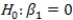 Using logistic regression,you are going to test the null hypothesis   against the alternative hypothesis   .Suppose b<sub>1</sub> = .8 and the standard error is .2.What is the value of the chi-square test statistic? A) 2 B) 4 C) 16 D) None of the above