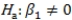 Using logistic regression,you are going to test the null hypothesis   against the alternative hypothesis   .Suppose b<sub>1</sub> = .8 and the standard error is .2.What is the value of the chi-square test statistic? A) 2 B) 4 C) 16 D) None of the above