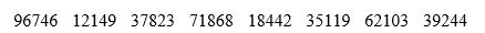 You want to take an SRS of 50 of the 816 students who live in a college dormitory. You label the students 001 to 816 in alphabetical order. In the table of random digits you read the entries   Another valid choice of labels for the 816 students is A)  000 to 816 in alphabetical order. B)  001 to 816 in order of the student ID numbers. C)  000 to 815 in alphabetical order. D)  Both B and C are correct. E)  Answers A, B, and C are correct.