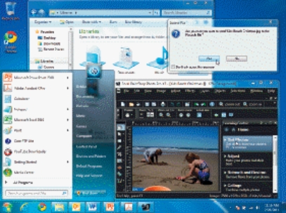   -The Start button is used to open the Start menu-shown in the accompanying figure-which is used to launch programs.