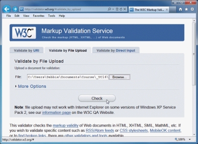  -The Web site shown in the accompanying figure can be used to validate XHTML Web