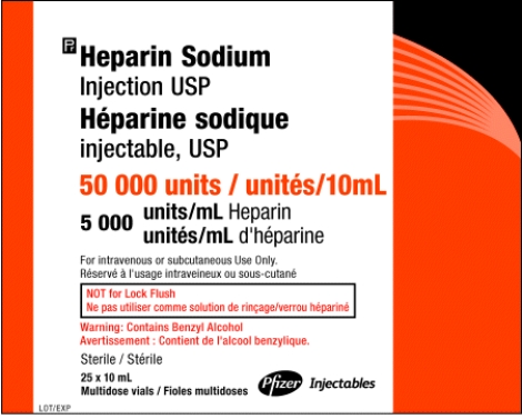 Calculating Subcutaneous Dosages Order: Heparin 4 600 units SUBCUT 2 hours before surgery Available:   You will administer ________ mL.