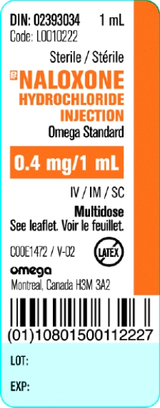 Calculate the dosage,use labels where provided.Round answers to the nearest tenth.   How many milligrams of naloxone are contained in 2.5 mL? _____ mg