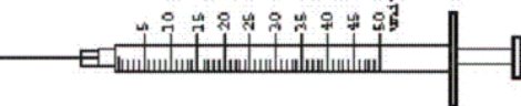 The nurse needs to administer 31 units of Humulin Regular U-100.Indicate the correct syringe the nurse should choose to accurately withdraw the dosage.Shade in the dosage on the syringe. a.     b.  