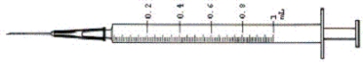 Order: Lovenox 50 mg subcut a.How many milliliters will you administer? _____ mL b.Shade in the dosage on the syringe.     b.i.d. Available: Lovenox labeled 60 mg per 0.6 mL