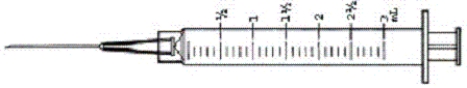 Order: Meperidine (Demerol)65 mg and promethazine 25 mg IM q4h p.r.n.for pain Available:      a.How many milliliters of meperidine will you administer? _____ mL b.How many milliliters of promethazine will you administer? _____ mL c.What is the total number of milliliters you will draw up in the syringe? _____ mL d.Shade in the dosage on the syringe.   