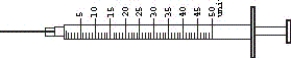 A client is on a sliding scale for insulin dosages q6h.The order is for Humulin Regular U-100 subcut q6h as follows:      a.At 8:00 AM the client's blood sugar is 384 mg/dL.Shade in the syringe with the appropriate dosage.     b.At 2:00 PM the client's blood sugar is 310 mg/dL.Shade in the syringe with the appropriate dosage.   