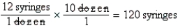 # of syringes :  