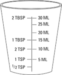 Ordered: prochlorperazine syrup 12 mg PO tid pc,for a patient with complaints of nausea.Available:    A)What is the trade name for this medication? How many milliliters will the nurse prepare? B)Estimated dose: C)DA equation: D)Evaluation: Shade in the nearest measurable dose on the medicine cup.Indicate with an arrow the additional amount to be added with the syringe.     