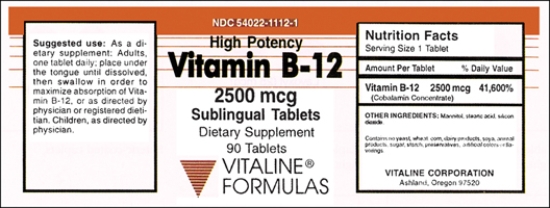 Ordered: Vitamin B<sub>12</sub> 2.5 mg SL twice a week as a dietary supplement,for a patient with a nutritional deficiency. Available: Vit B<sub>12</sub> 2500 mcg sublingual tablets    A)Estimate: B)DA verification: C)Evaluation: 