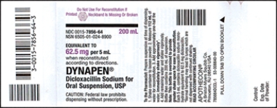 Ordered: dicloxacillin sodium susp 0.2 g PO q8h. Available:    A)Estimated dose after reconstitution: How many milliliters will the nurse prepare? B)DA equation: C)Evaluation: Shade in the medicine cup with the nearest measurable dose.Indicate with an arrow the additional amount to be added with the syringe.     