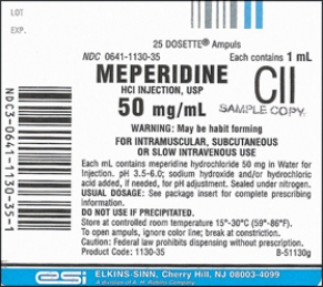 Ordered: meperidine 60 mg IM stat,for a patient complaining of postoperative pain. Available:    How many milliliters will the nurse prepare?  A)Estimated dose: B)DA equation: C)Evaluation: Indicate with an arrow the amount to be added to the syringe with the nearest measurable dose.   