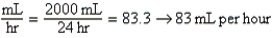 a.Continuous b.    c.Equation is balanced.mL per hour remains.