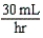 a.        b.DA:    c.Equation is balanced,only mL/hr remains.