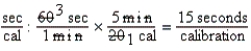 a.4 mL SW b.20 calibrations c.5 minutes d.  