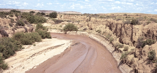A steep-sided desert canyon,as shown,is called a(n)_____.   