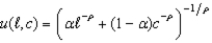 Suppose that utility over consumption and leisure takes the constant elasticity of substitution form   .If   falls between 0 and -1, then the labor supply curve is backward bending.
