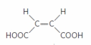 What is the CORRECT name for the configuration of the molecule shown in the figure?   A)  orthogonal B)  trans C)  cis D)  zis E)  chiros