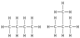   -The two molecules shown in the figure above are best described as A) optical isomers. B) enantiomers. C) structural isomers. D) cis-trans isomers. E) chain length isomers.