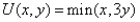 If utility is given by   Then the bundle (3,2) provides the same utility as the bundle: A) (1,3) . B) (2,3) . C) (4,1) . D) (4,2) .
