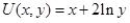 assume that a person has a quasi-linear utility function of the form   -If this person starts from a utility maximizing position,an increase in income will cause:​ A) ​more of both goods to be bought. B) ​more of only good y to be bought. C) ​more of only good x to be bought. D) ​more x and less y to be bought.