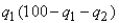 Consider a version of the Tragedy of the Commons in which herder 1 and 2 simultaneously choose to graze quantities of sheep  And   ,respectively.If herder 1's payoff function is  ,his or her best response function is: A)    B)    C)    D)   