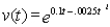 <strong>If a tree's value (v)is growing according to the equation With an annual interest rate of 5 percent,the tree should be harvested when t =:</strong> A)5 years. B)10 years. C)25 years. D)100 years.